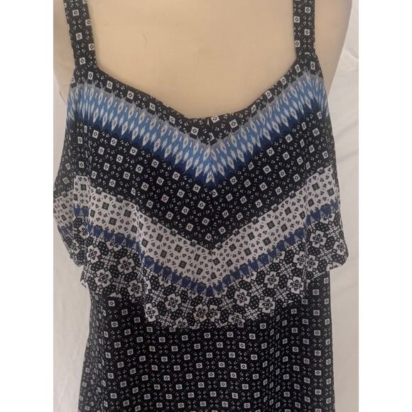 Avenue Womens Plus Size 18/20 Straps Sleeveless Layered Top - Picture 2 of 8